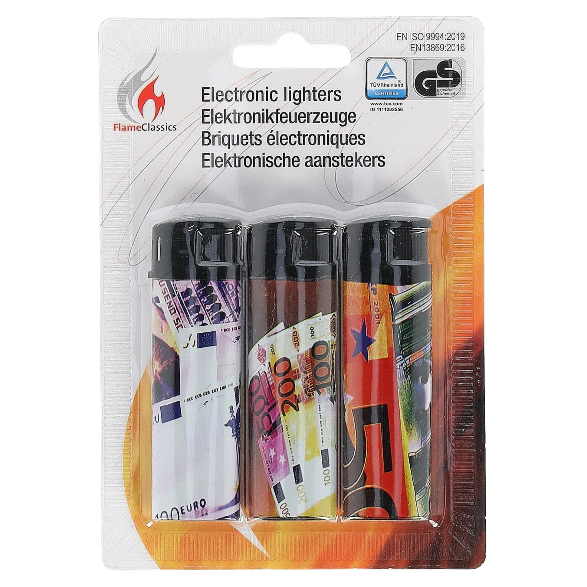 Aansteker print 3st. flame