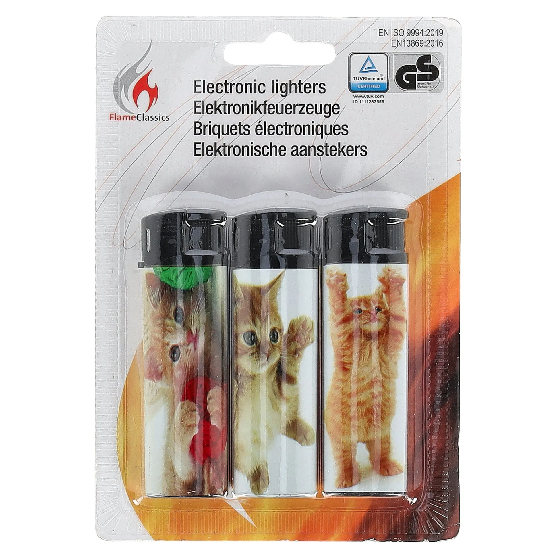 Aansteker print 3st. flame