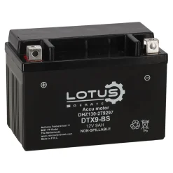 Accu motor 12V 9Ah DTX9-BS V2 Lotus