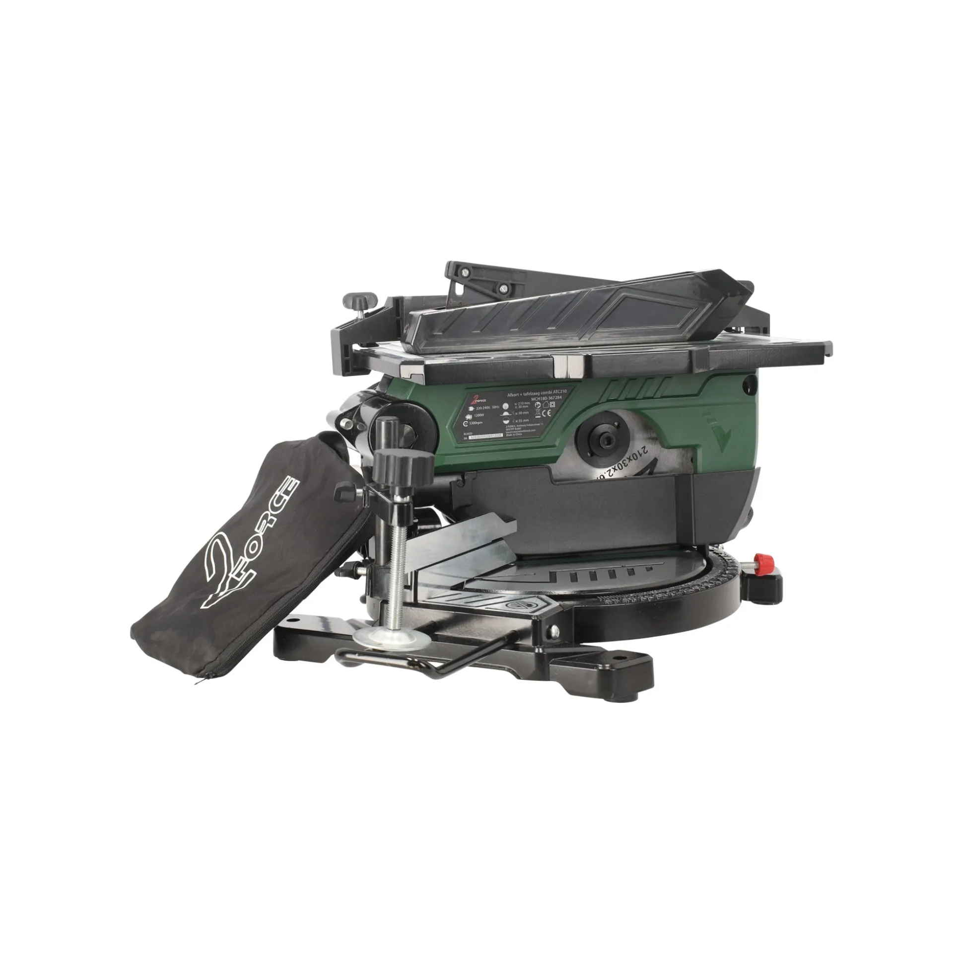 Afkortzaagmachine met tafelzaag combinatie 2-Force