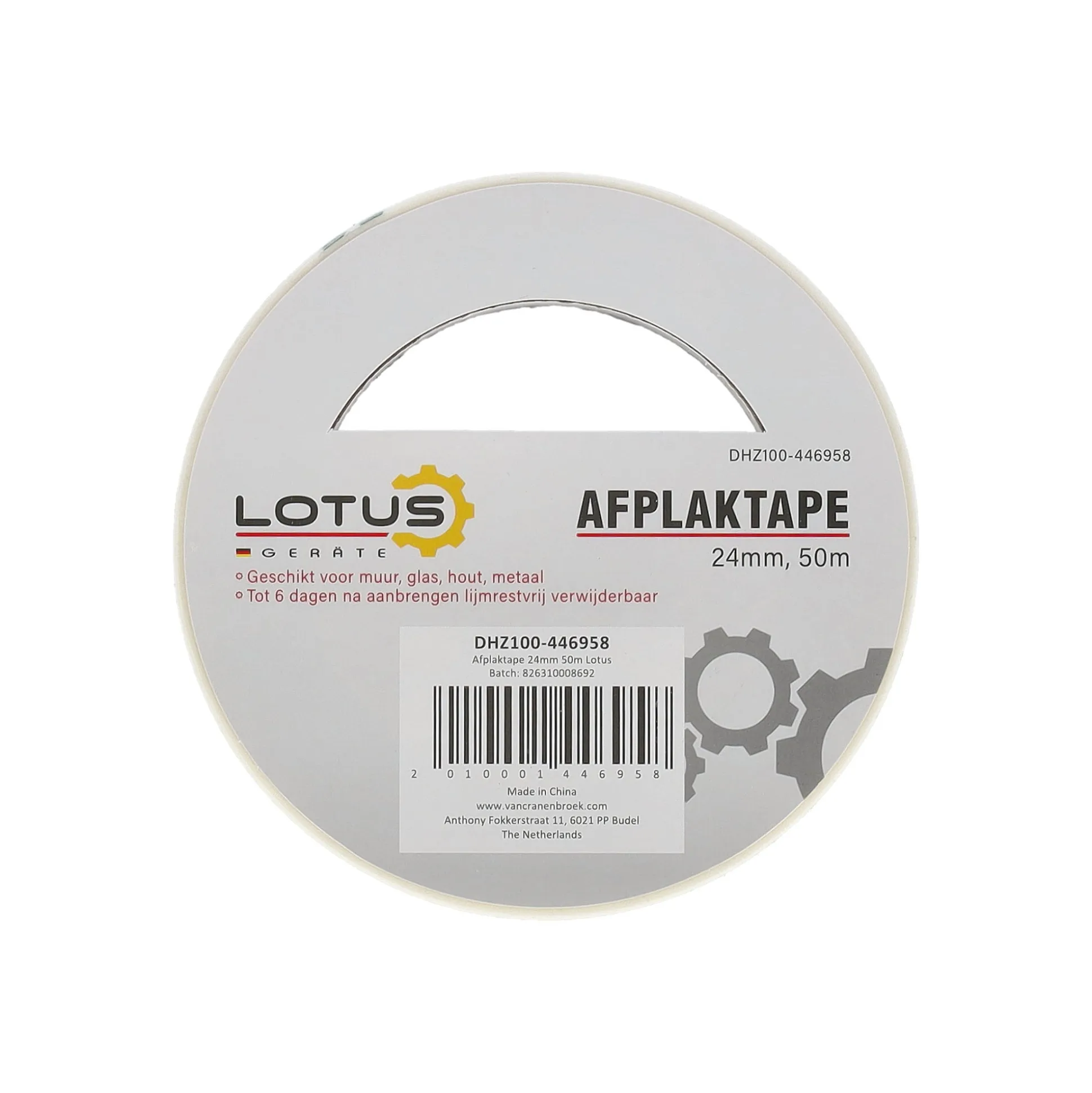 Afplaktape 24 mm 50 m Lotus