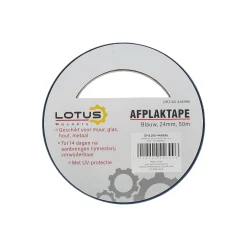 Afplaktape pro blauw 24 mm 50 m Lotus