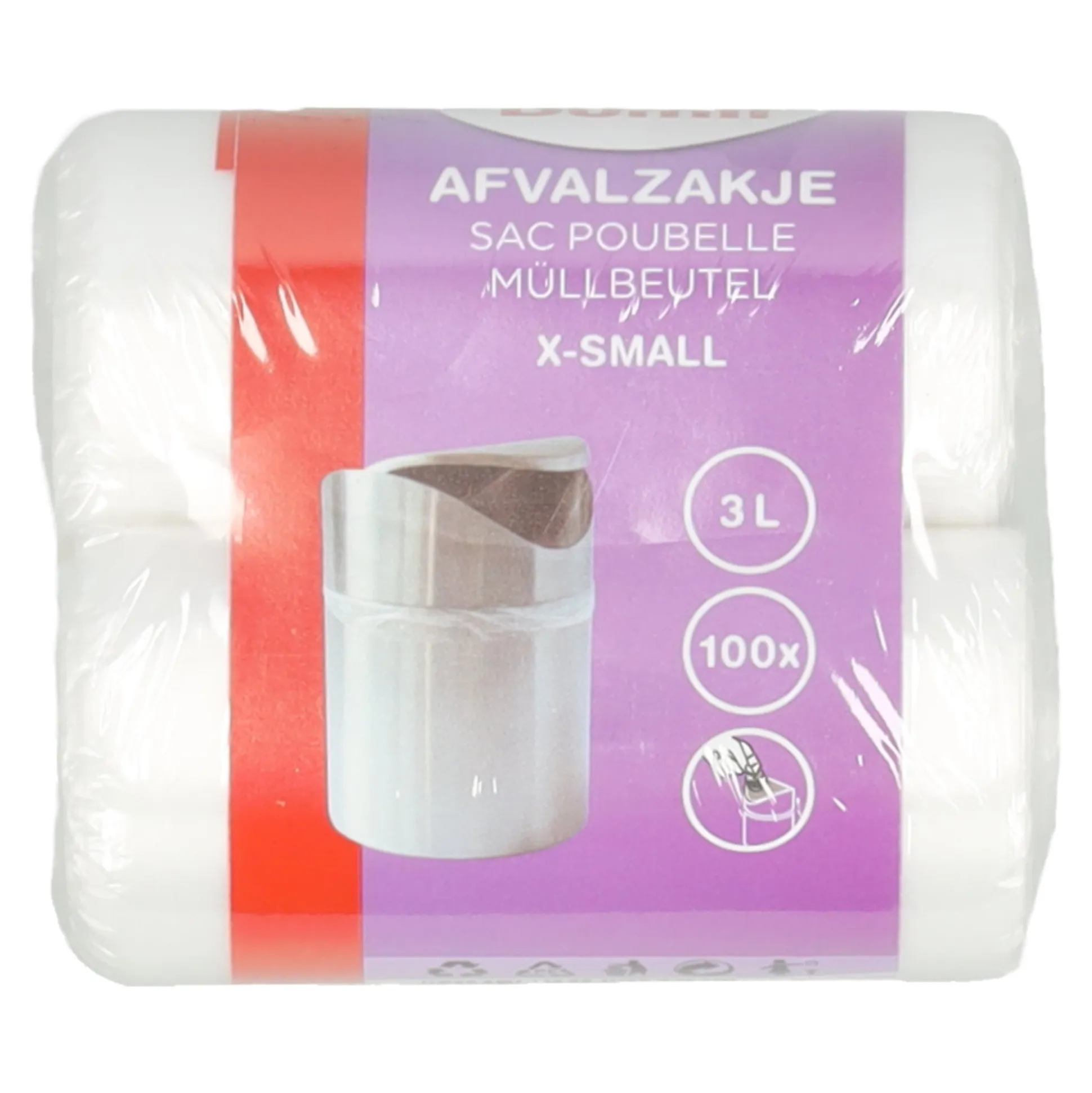 Afvalzak 3L 2x50st Dumil