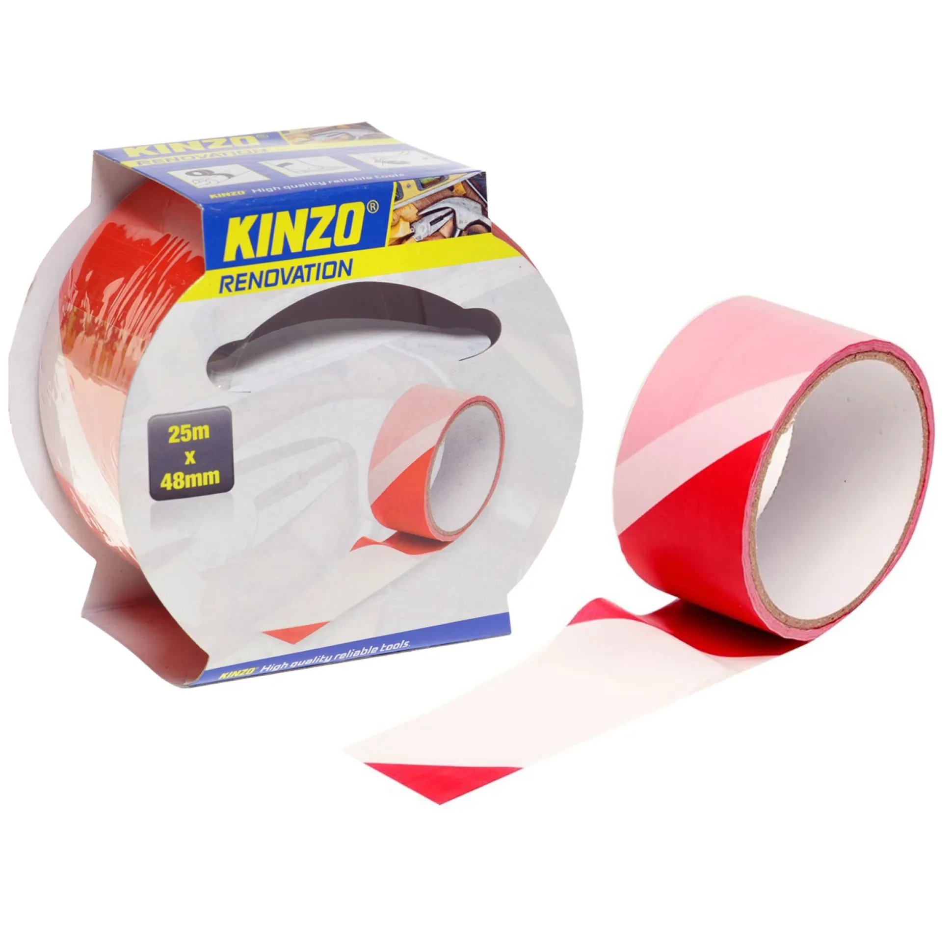 Afzetlint 25m 48mm Kinzo