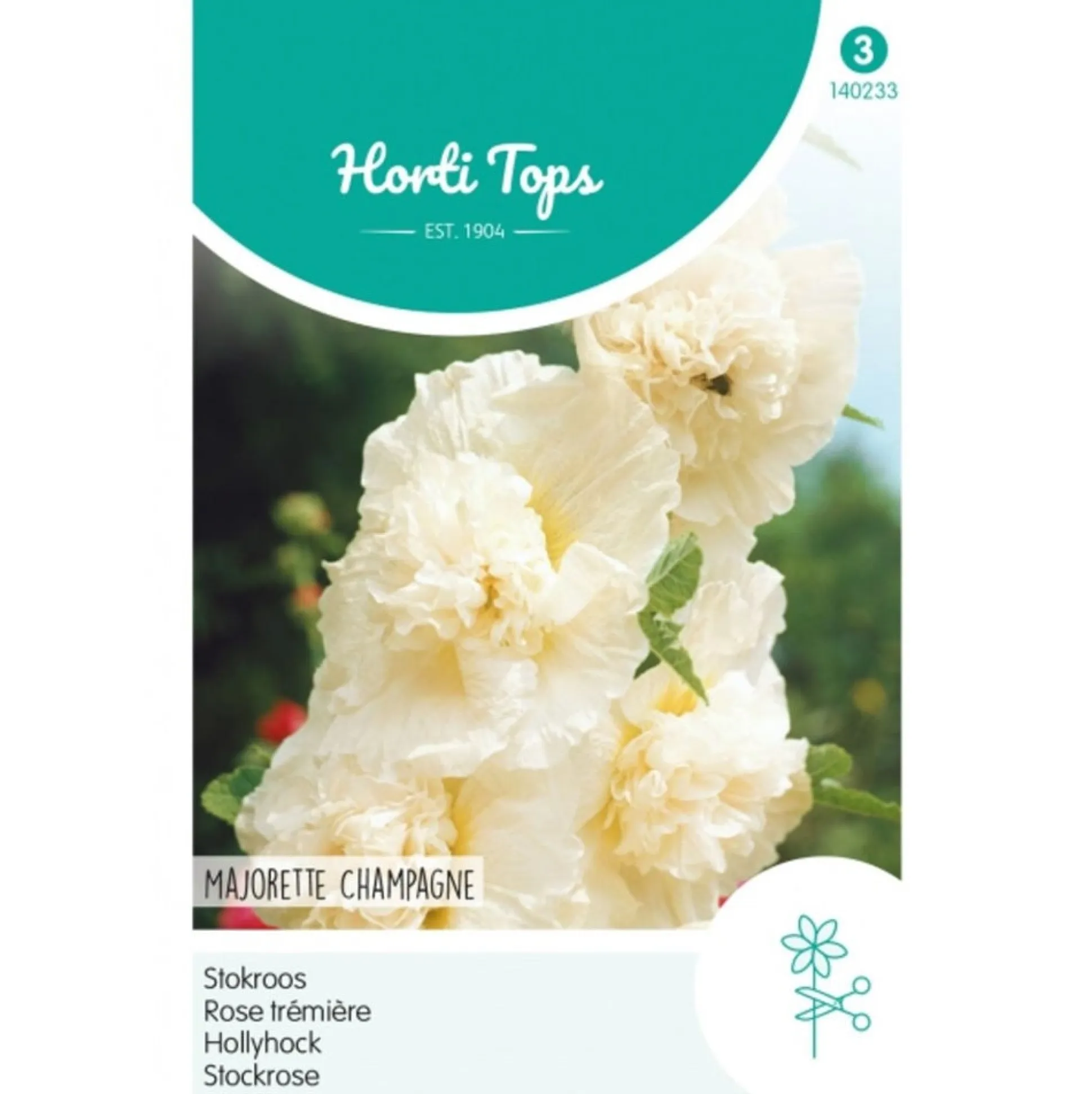 Alcea Majorette champagne (Stokroos) zaad