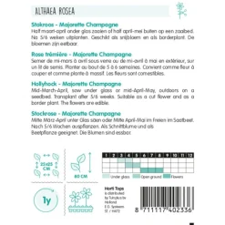 Alcea Majorette champagne (Stokroos) zaad
