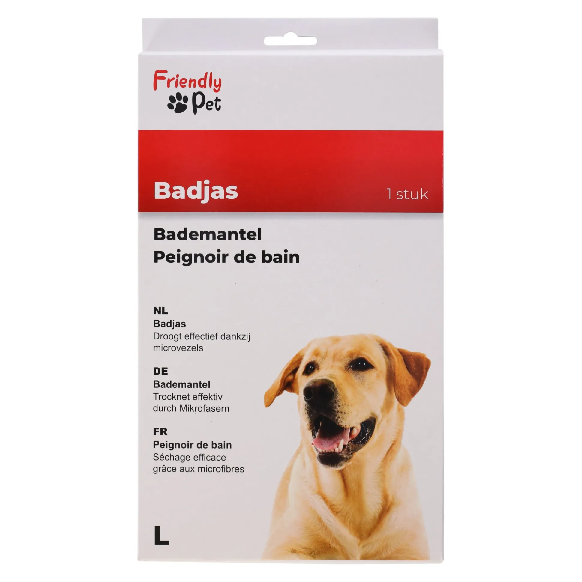 Badmantel hond blauw L 60cm