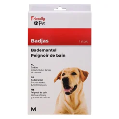 Badmantel hond blauw M 50cm