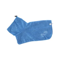 Badmantel hond blauw M 50cm