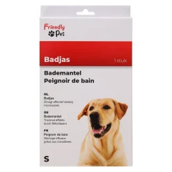 Badmantel hond blauw S 40cm