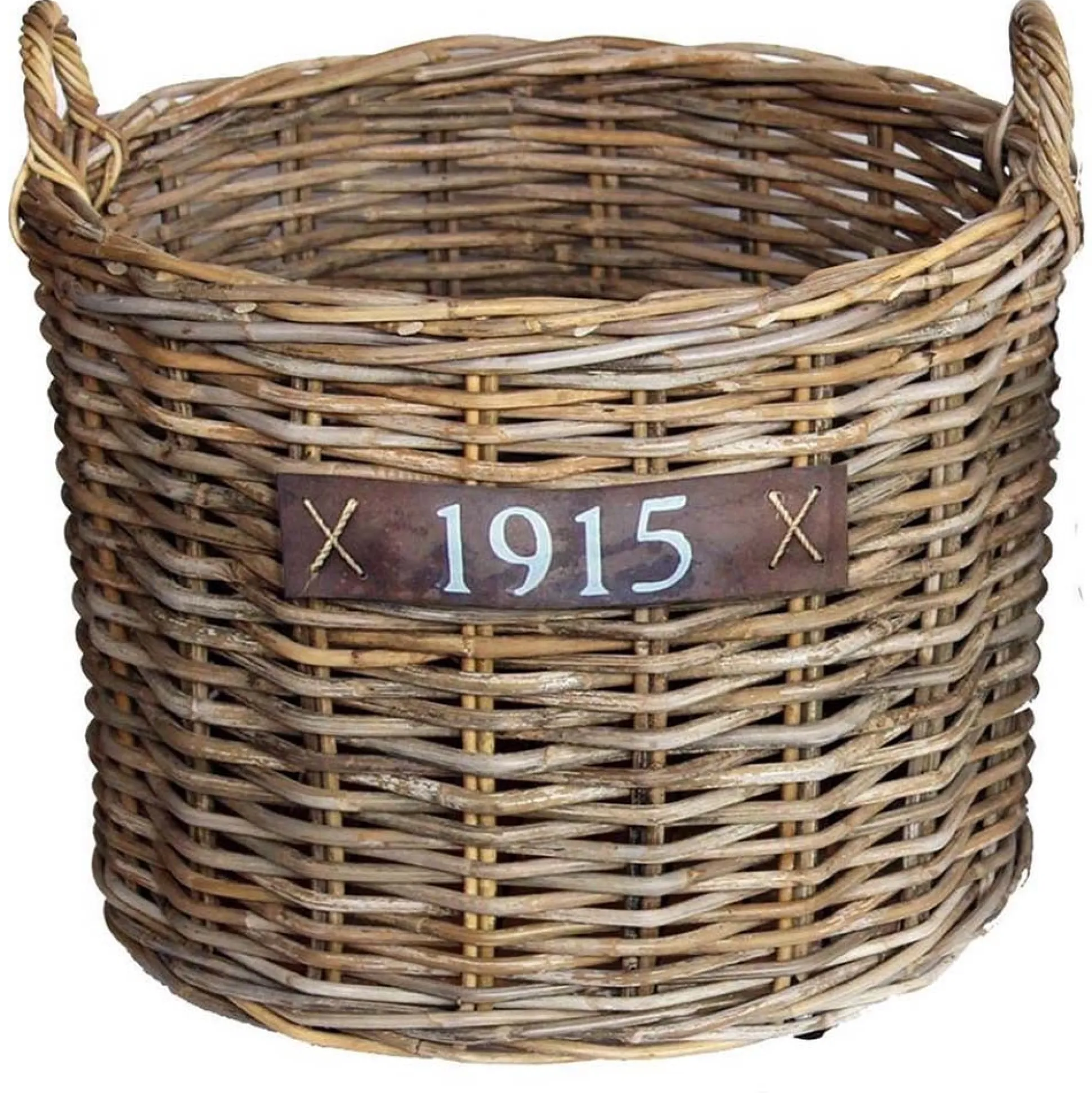 Bak rotan met wielen klein 50 x 42 cm