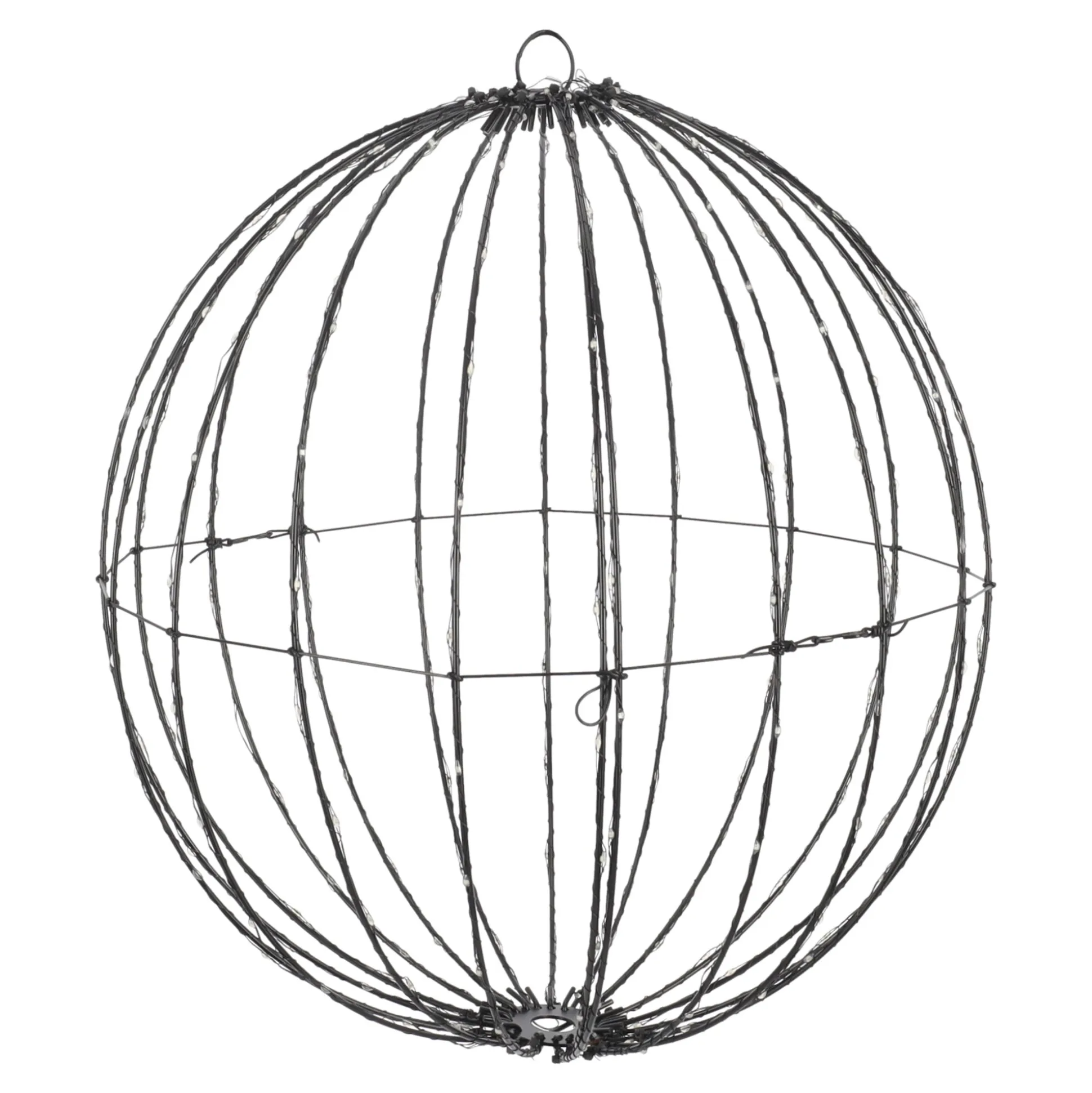 Bal draad zwart 40cm 240LED-rgb