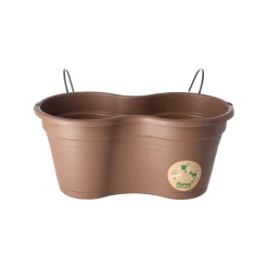 Balkonpot set 37 cm taupe Florus
