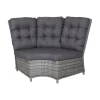 Bank hoek rond Sicura Willow Grey Bois le Duc