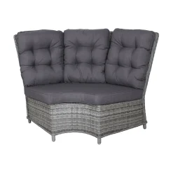 Bank hoek rond Sicura Willow Grey Bois le Duc
