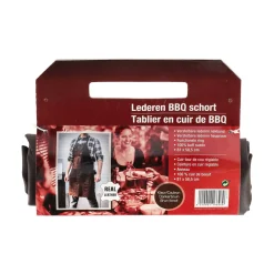 Barbecue schort leder bruin