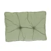 Basic green lounge rugkussen 60x40