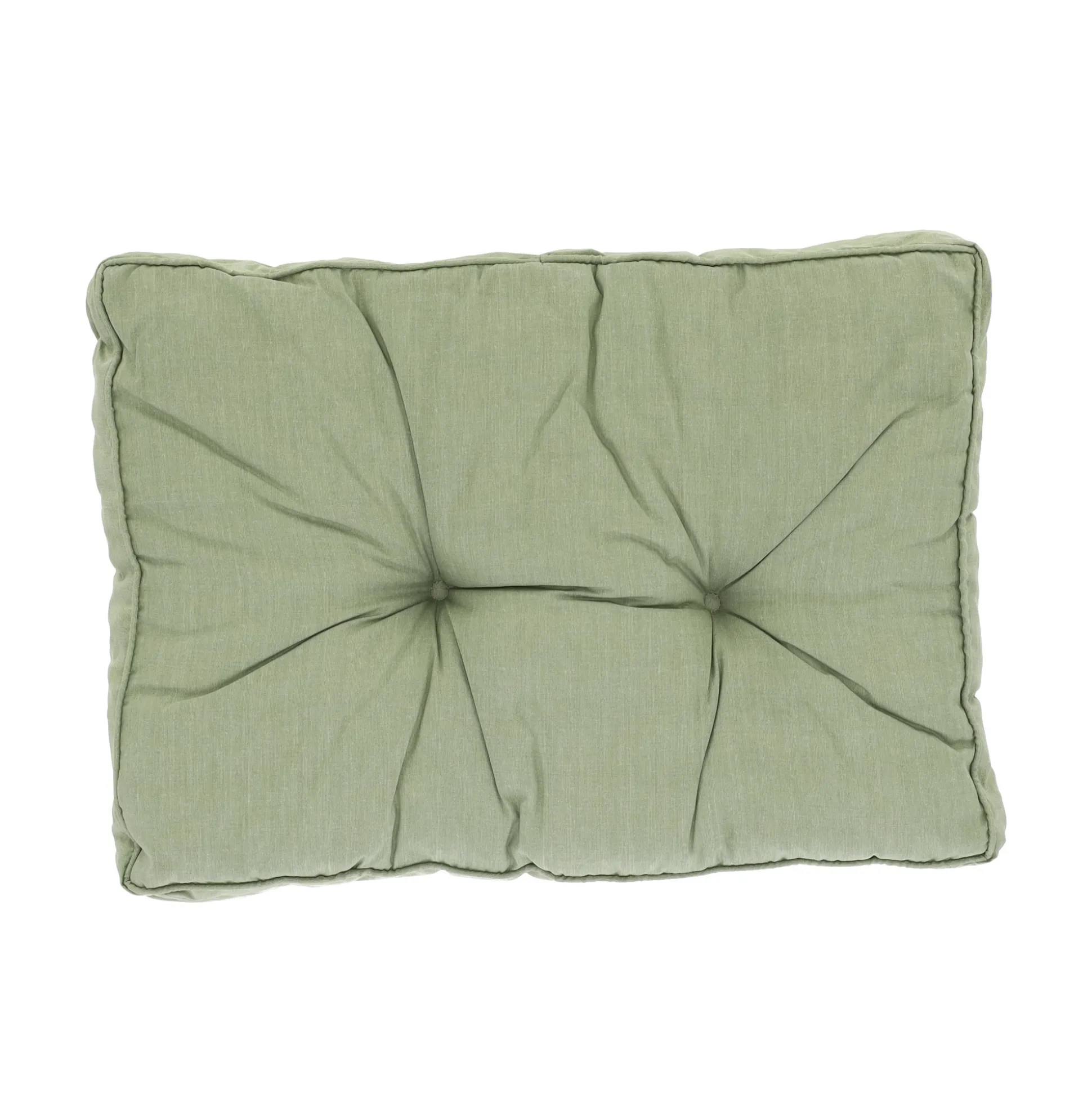 Basic green lounge rugkussen 60x40