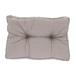 Basic taupe lounge rugkussen 73x40