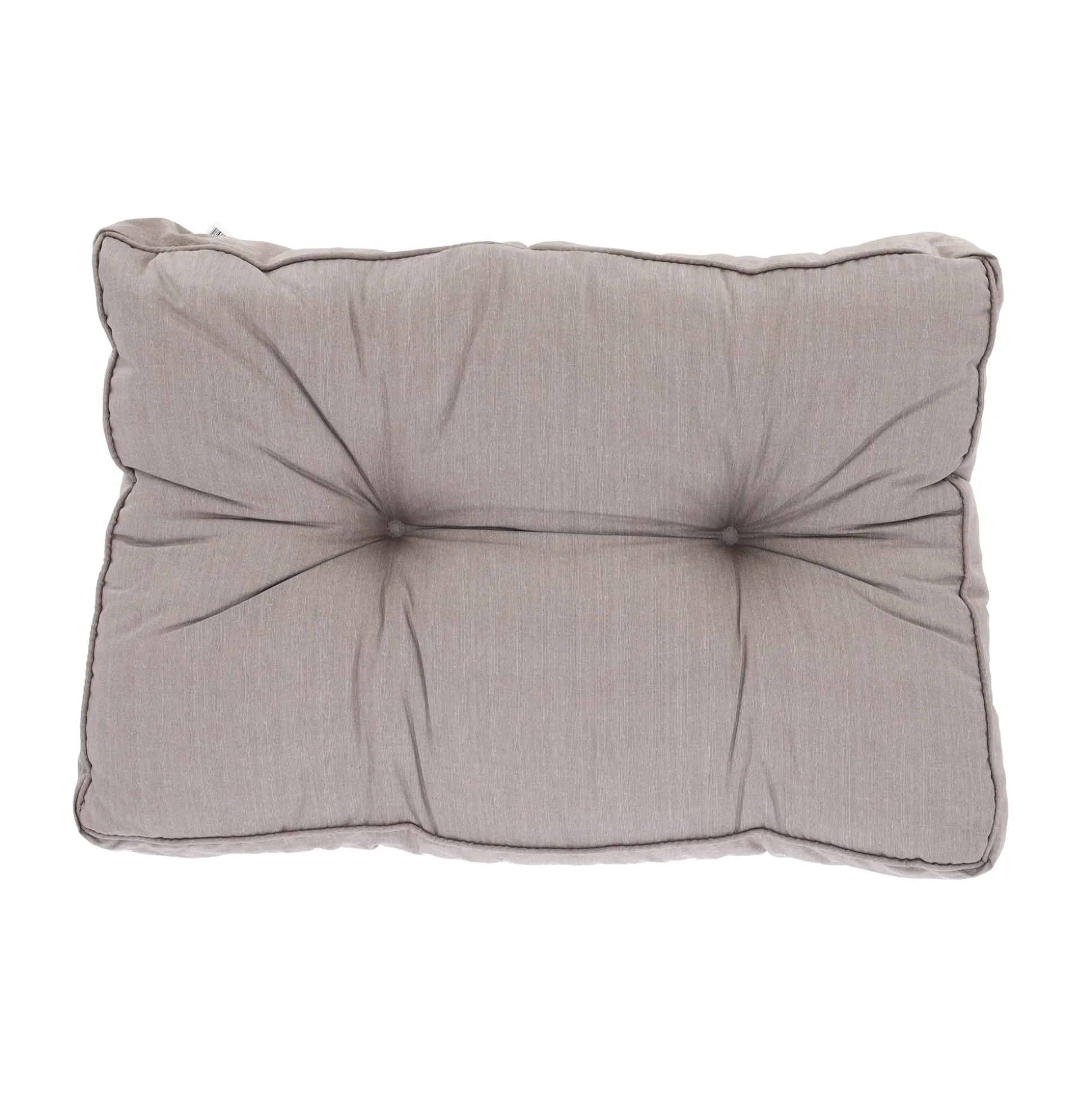 Basic taupe lounge rugkussen 73x40