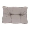 Basic taupe lounge rugkussen 60x40