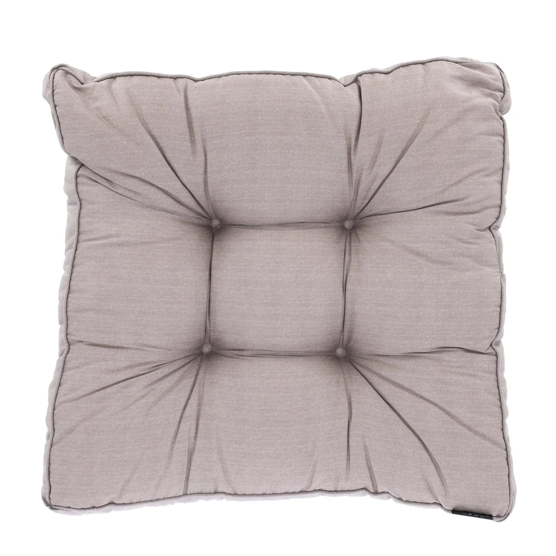 Basic taupe lounge zitkussen 60x60