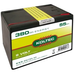 Batterij 9V - 55AH Alkaline Koltec
