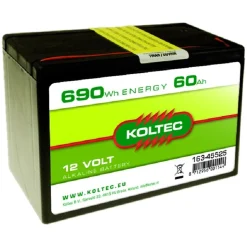 Batterij 12V - 60AH Alkeline Koltec