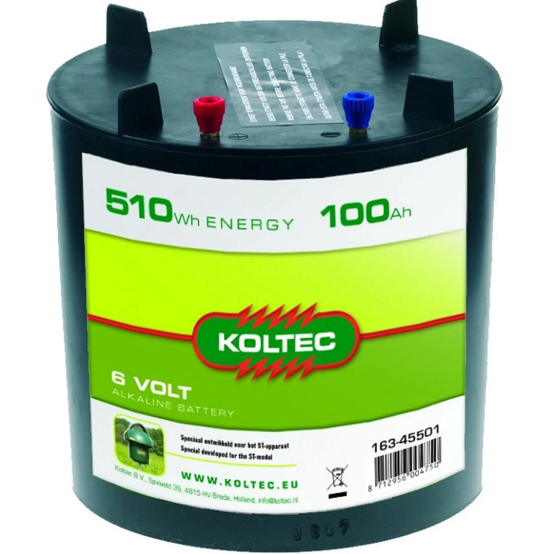 Batterij 6V - 100AH Koltec