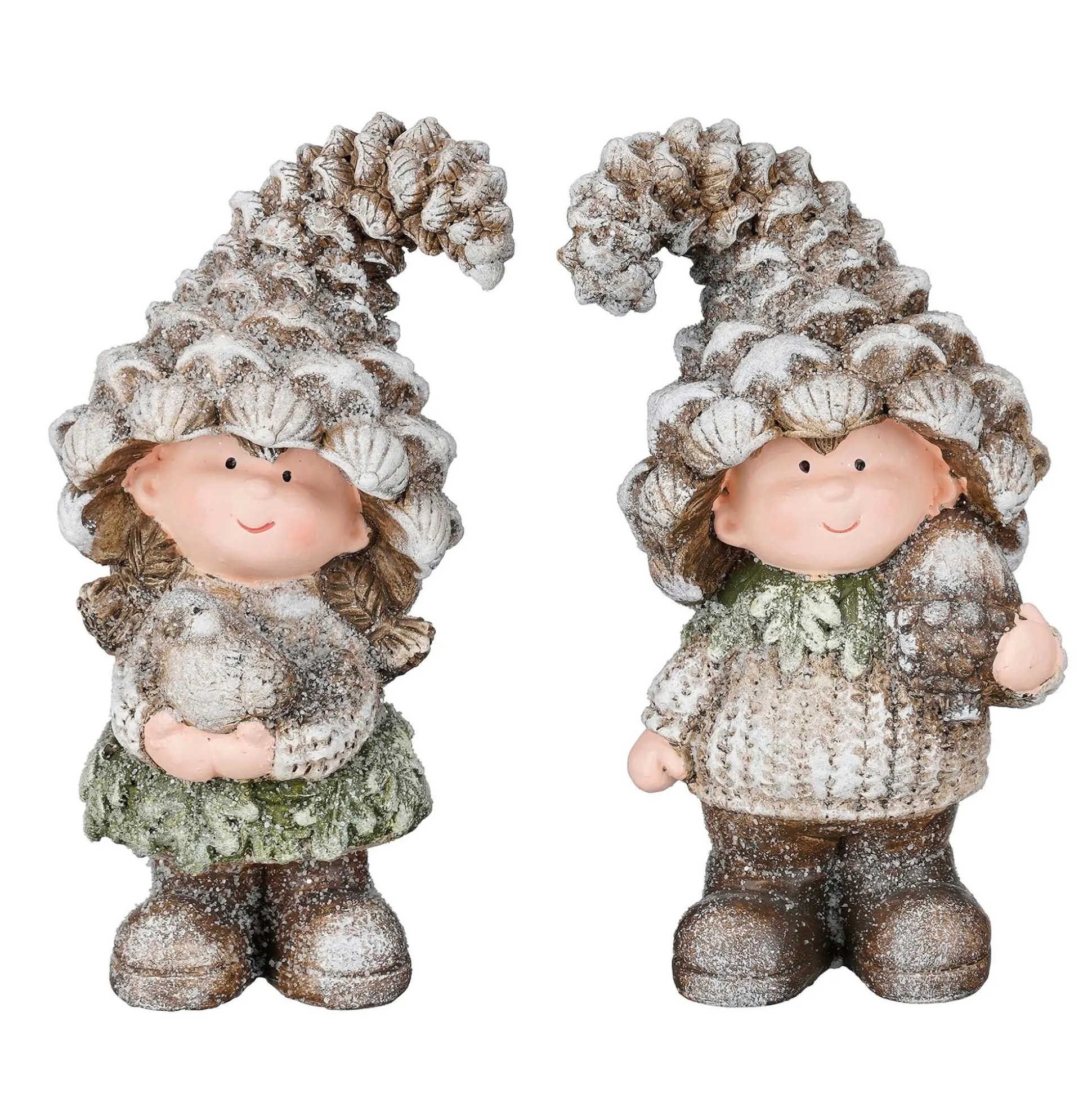 Beeld deco dennenappel 20cm