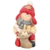 Beeld kind hond 40cm