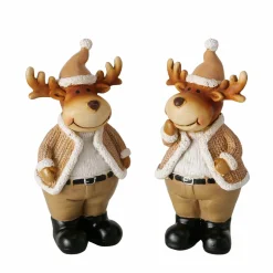 Beeld rendier Basty 12cm