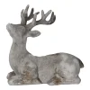 Beeld rendier 28cm rustiek