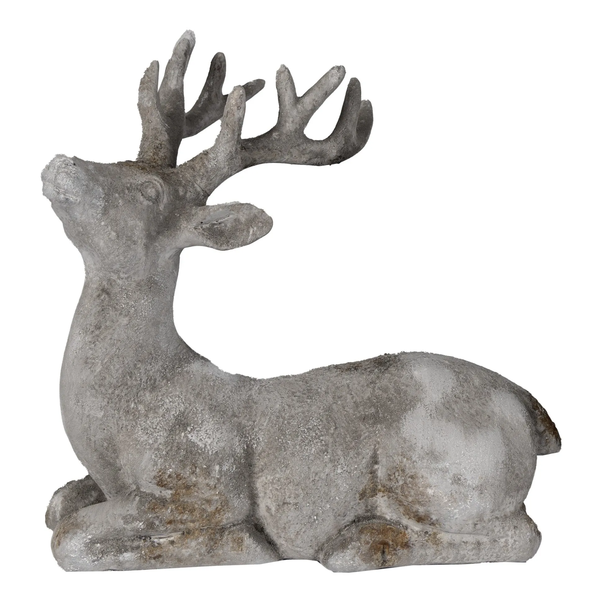 Beeld rendier 28cm rustiek