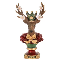 Beeld rendier kroon 33 cm