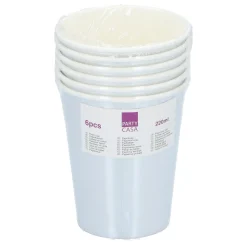 Beker papier 6st 2 assorti