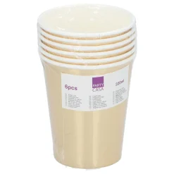Beker papier 6st 2 assorti