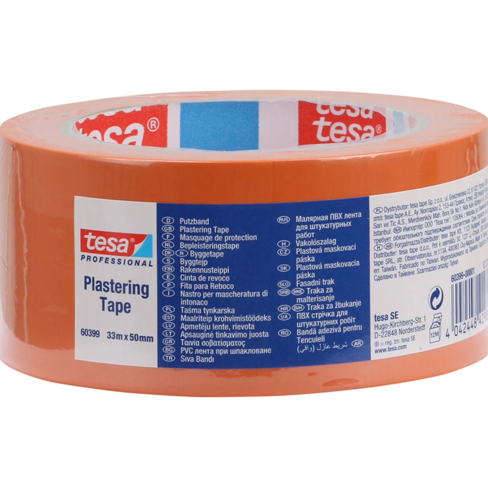 Bepleisteringstape 50mmx33M oranje