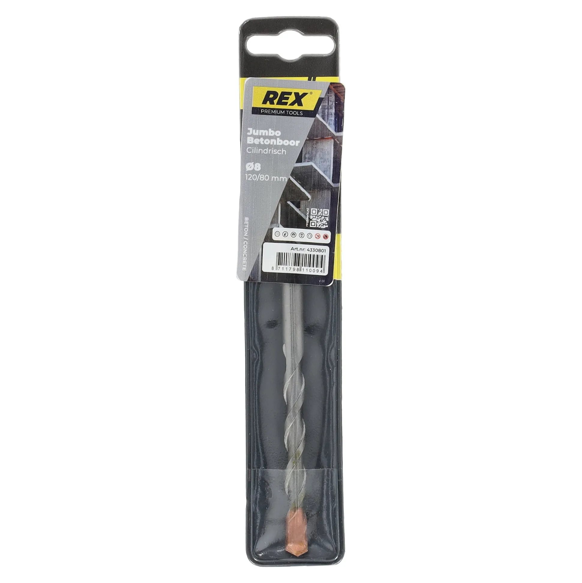 Betonboor Jumbo 8 mm Rex