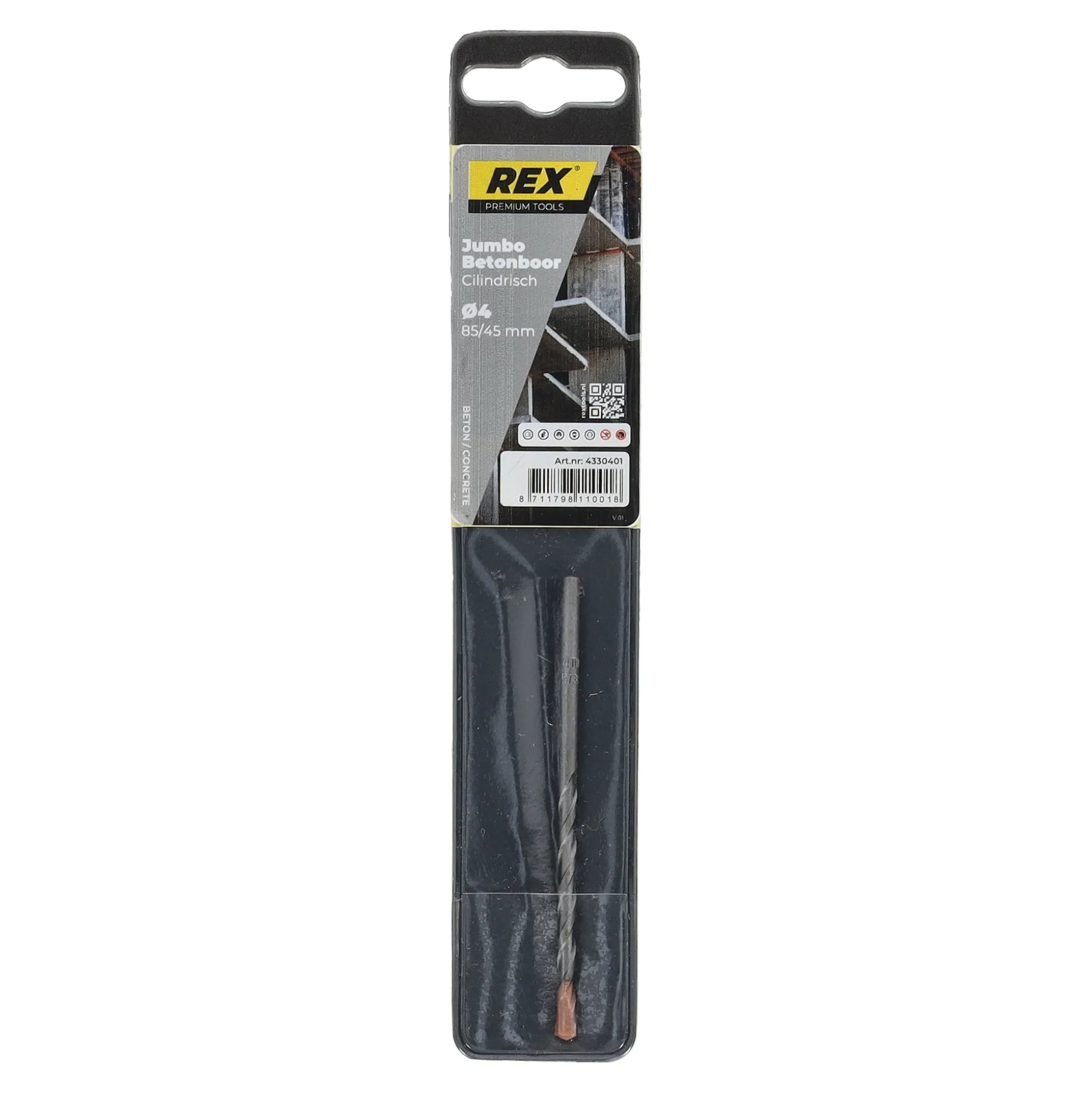 Betonboor Jumbo 4 mm Rex