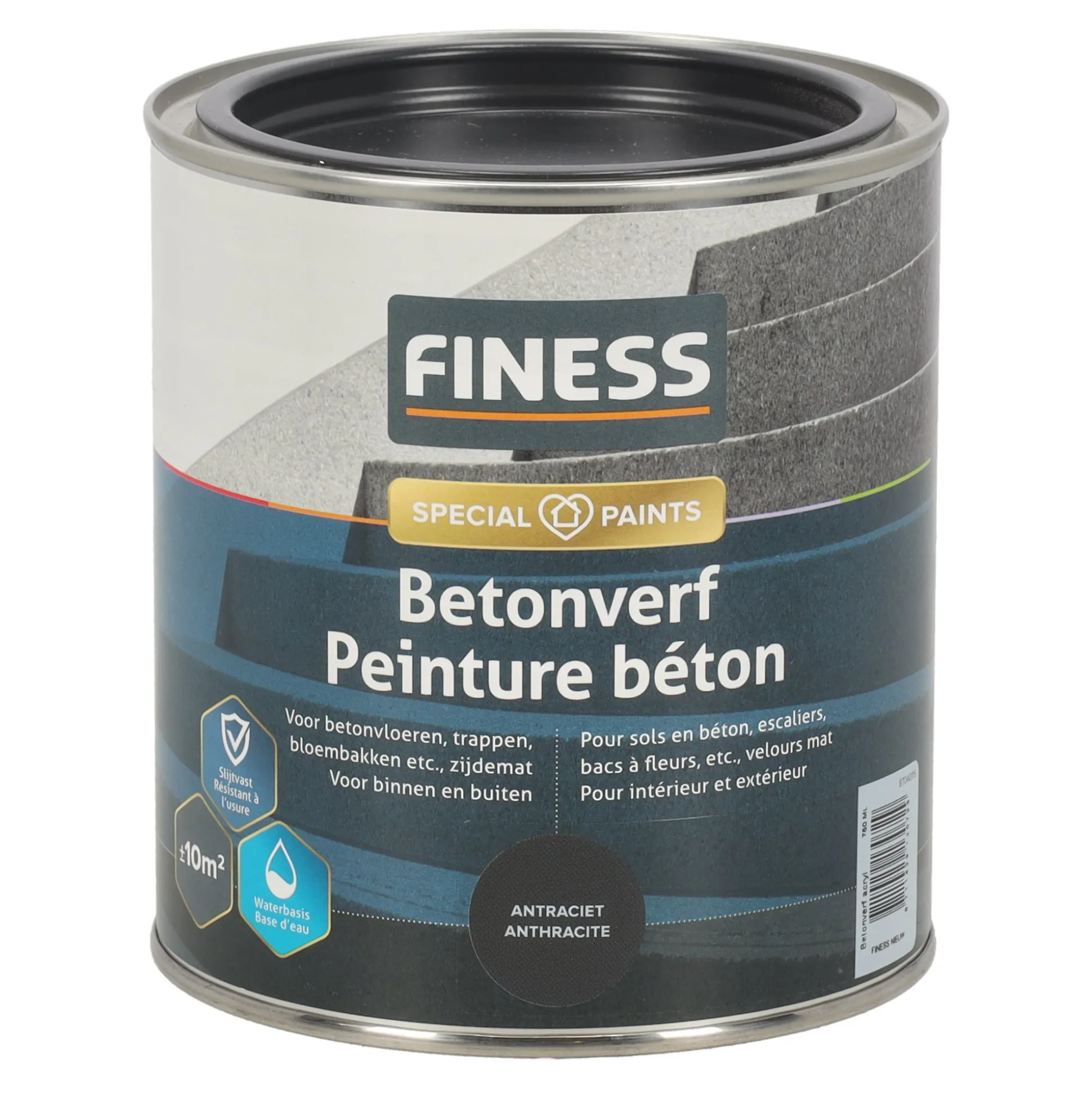 Betonverf acryl antraciet 1454 750 Finess