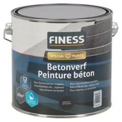 Betonverf acryl antraciet 1454 2.5L Finess