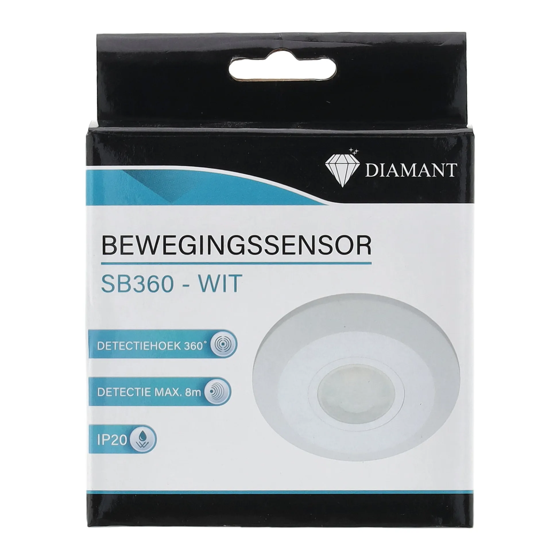 Bewegingssensor 360° wit Diamant