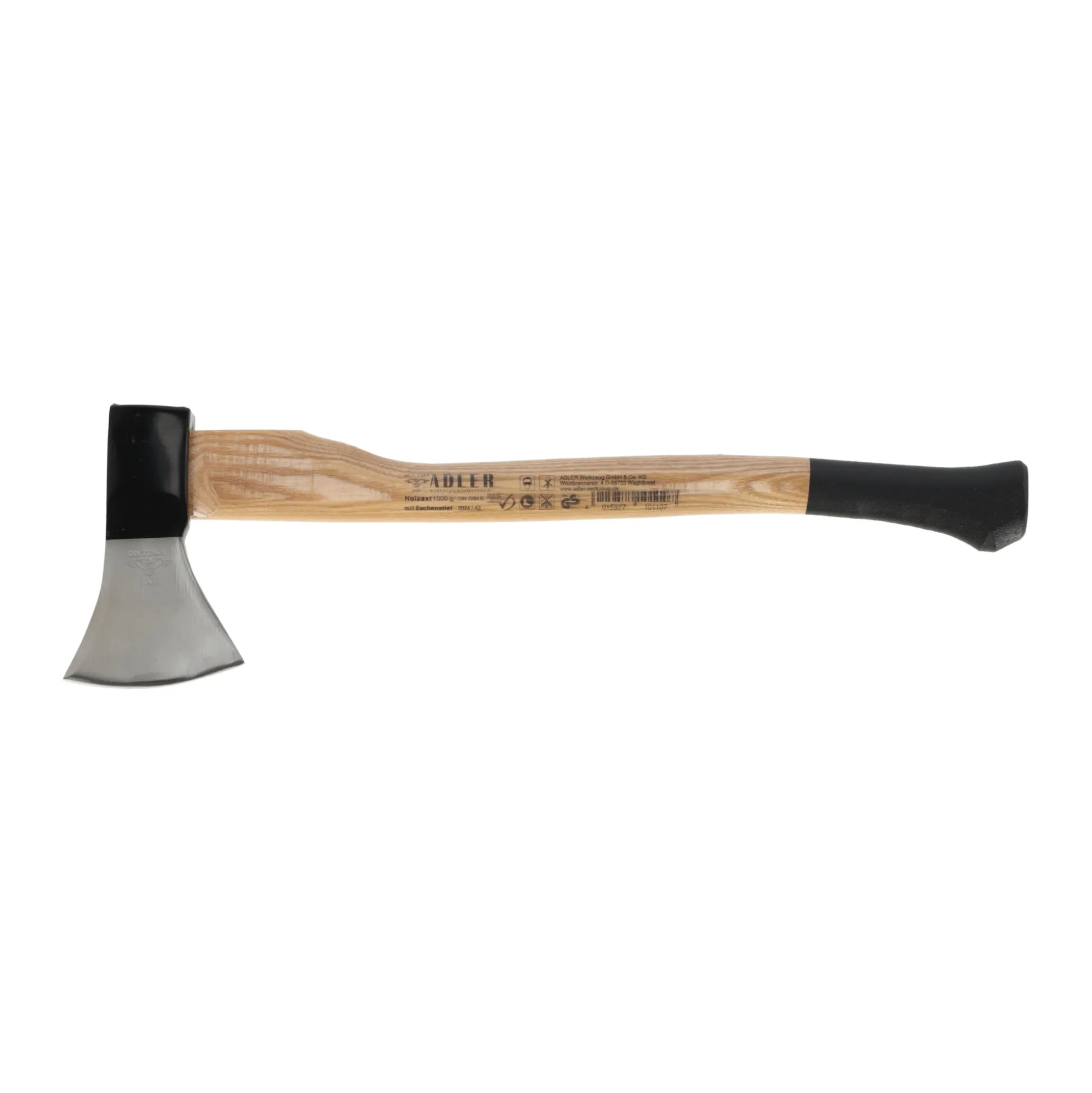 Bijl 1000 gr met essen steel 60 cm