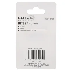 Bitset pro 5-delig torx 15-20-25 Lotus