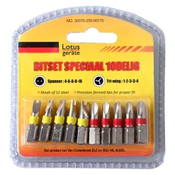 Bitset speciaal 10-delig Lotus