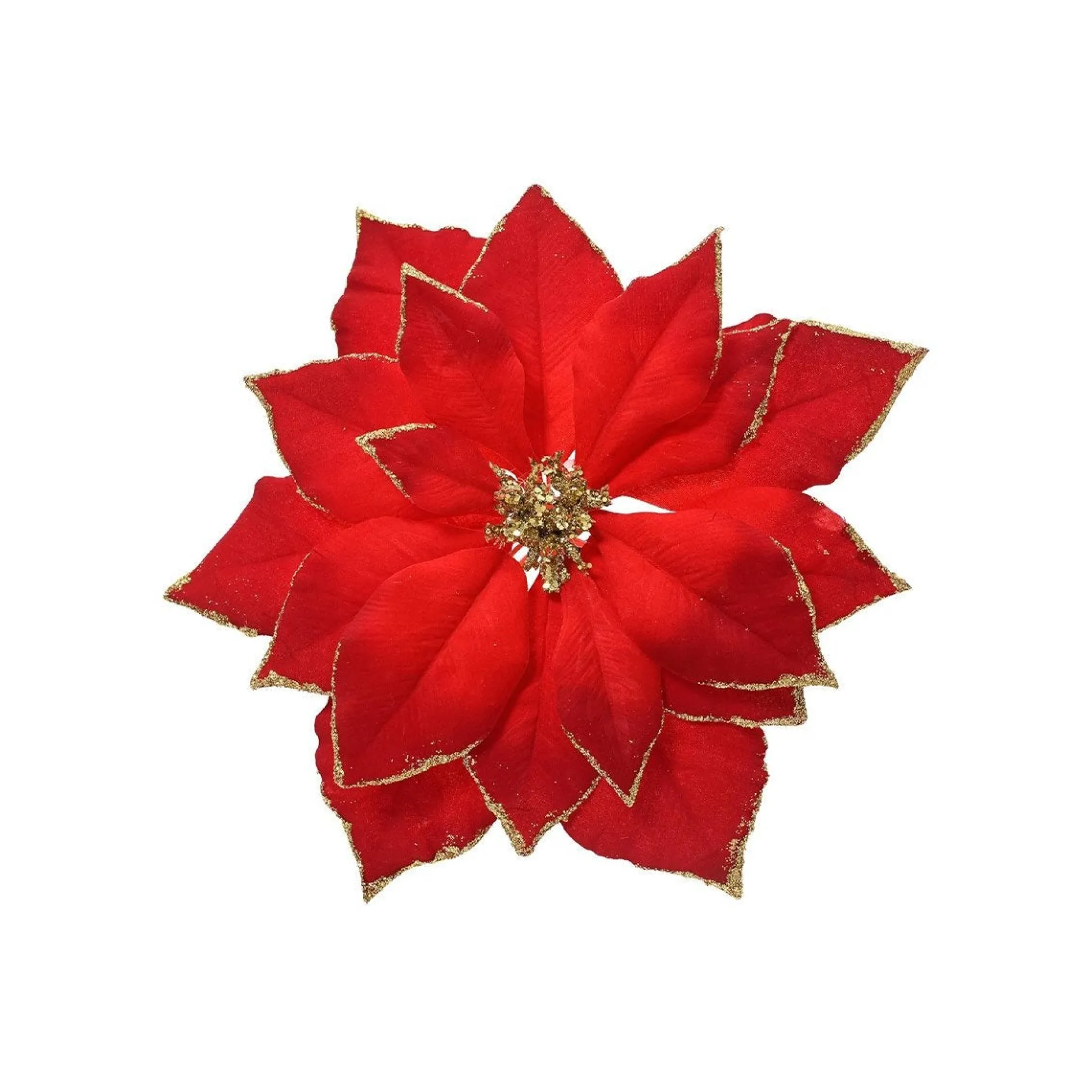 Bloem kerstroos rood 24 cm