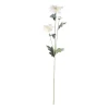 Bloem op steel wit 68 cm