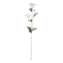 Bloem op steel wit 68 cm