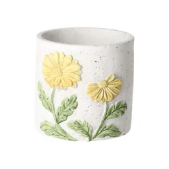 Bloempot cement 10 cm 3 assorti